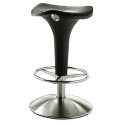 Tabouret selle réglable au gaz Rexite Zanzibar design Raul Barbieri - Noir