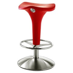 Tabouret selle réglable au gaz Rexite Zanzibar design Raul Barbieri - Rouge