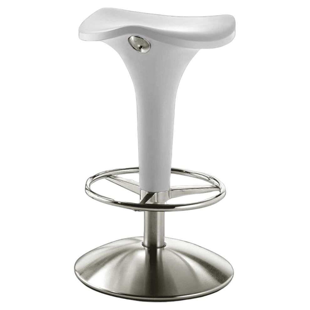 Tabouret selle réglable au gaz Rexite Zanzibar design Raul Barbieri - Blanc en vente