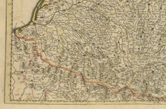 Gascogne and Guyenne Map - Hand-Colored 17th-Century Engraving by De Wit, c.1688