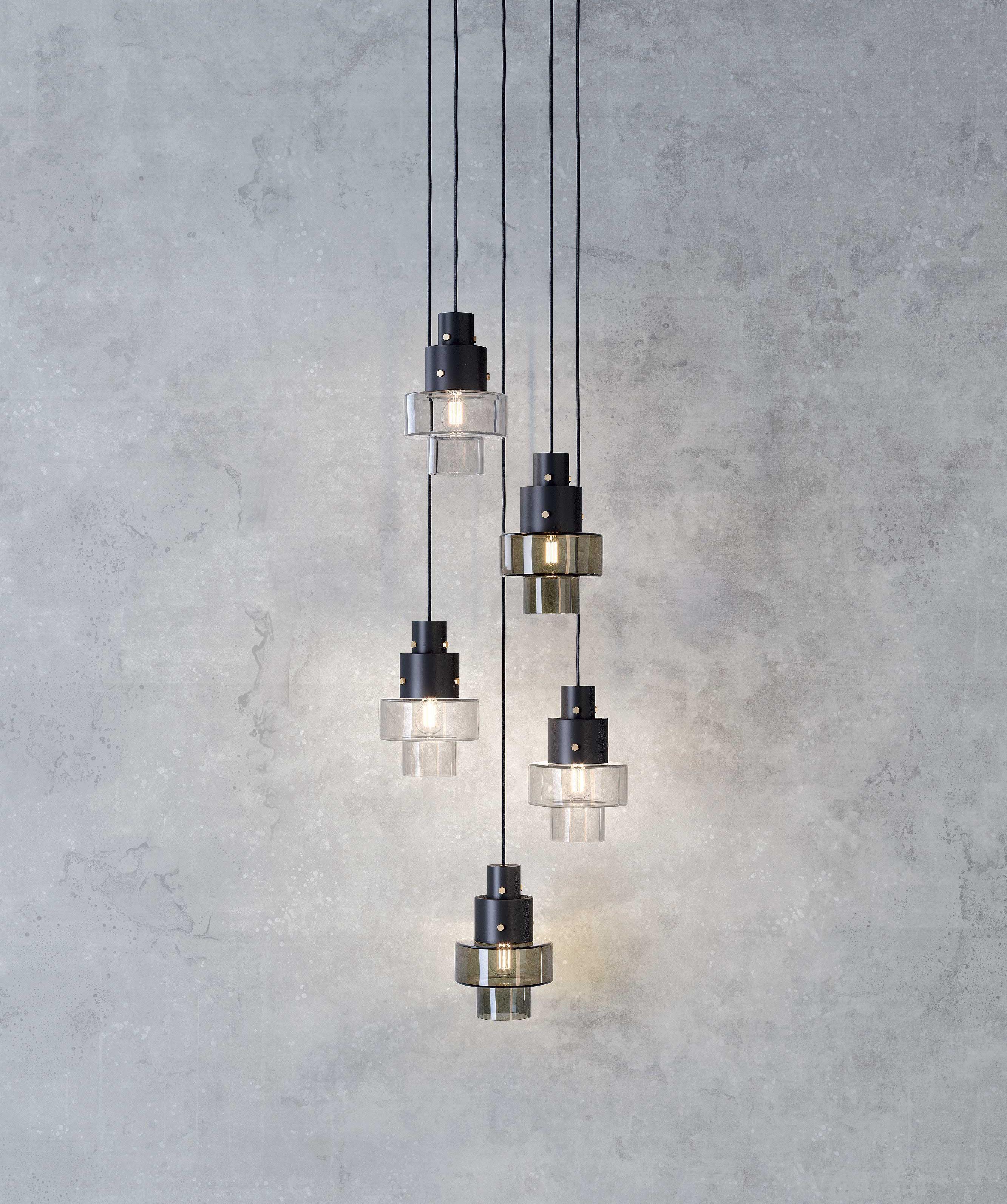 Italiano Lampada a sospensione trasparente GASK di Diesel Living con Lodes in vendita