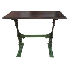 Gaskell & Chambers ornate cast iron side table from the 19th century.