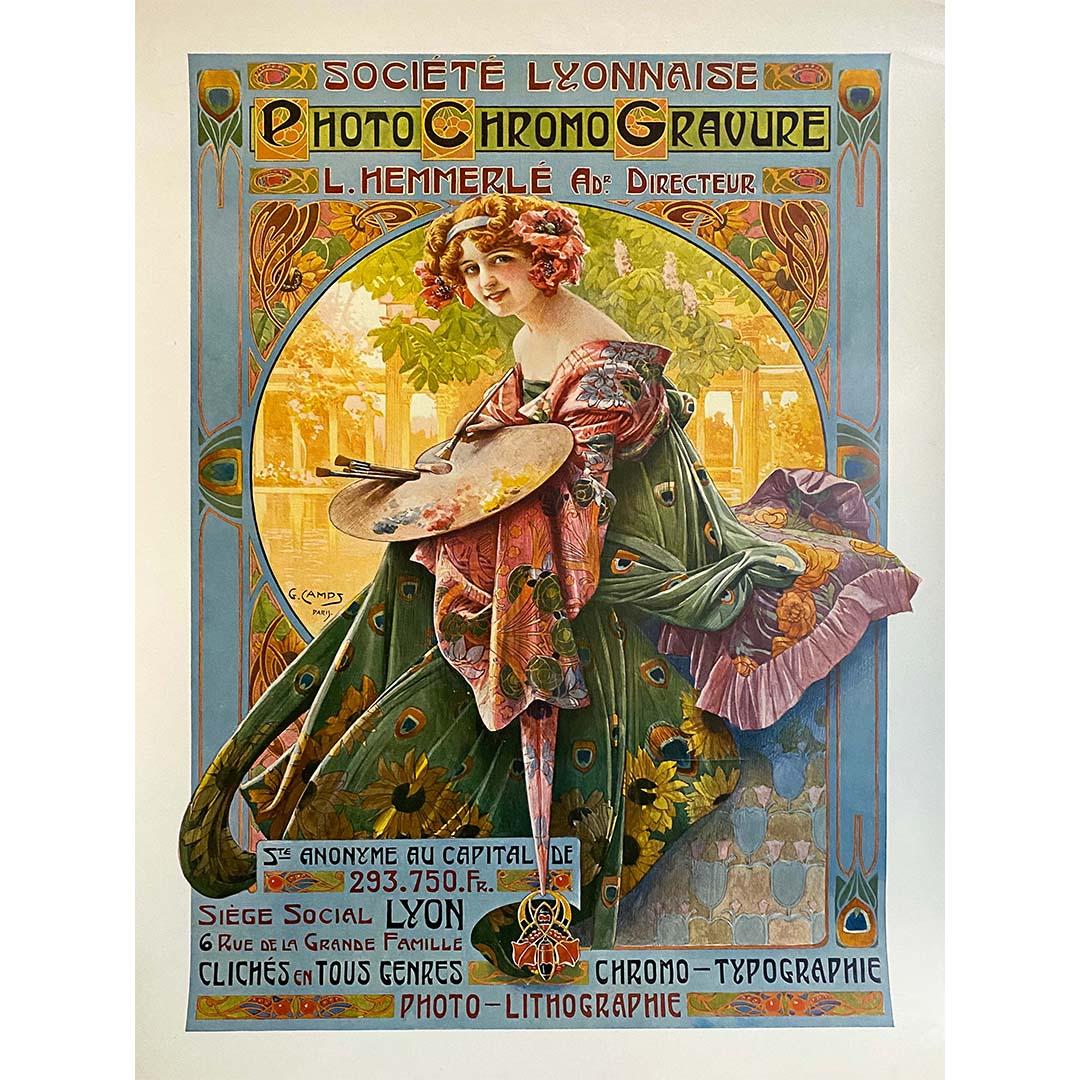 Circa 1905 Société Lyonnaise - Photo Chromo Gravure by Gaspar Camps For Sale 1