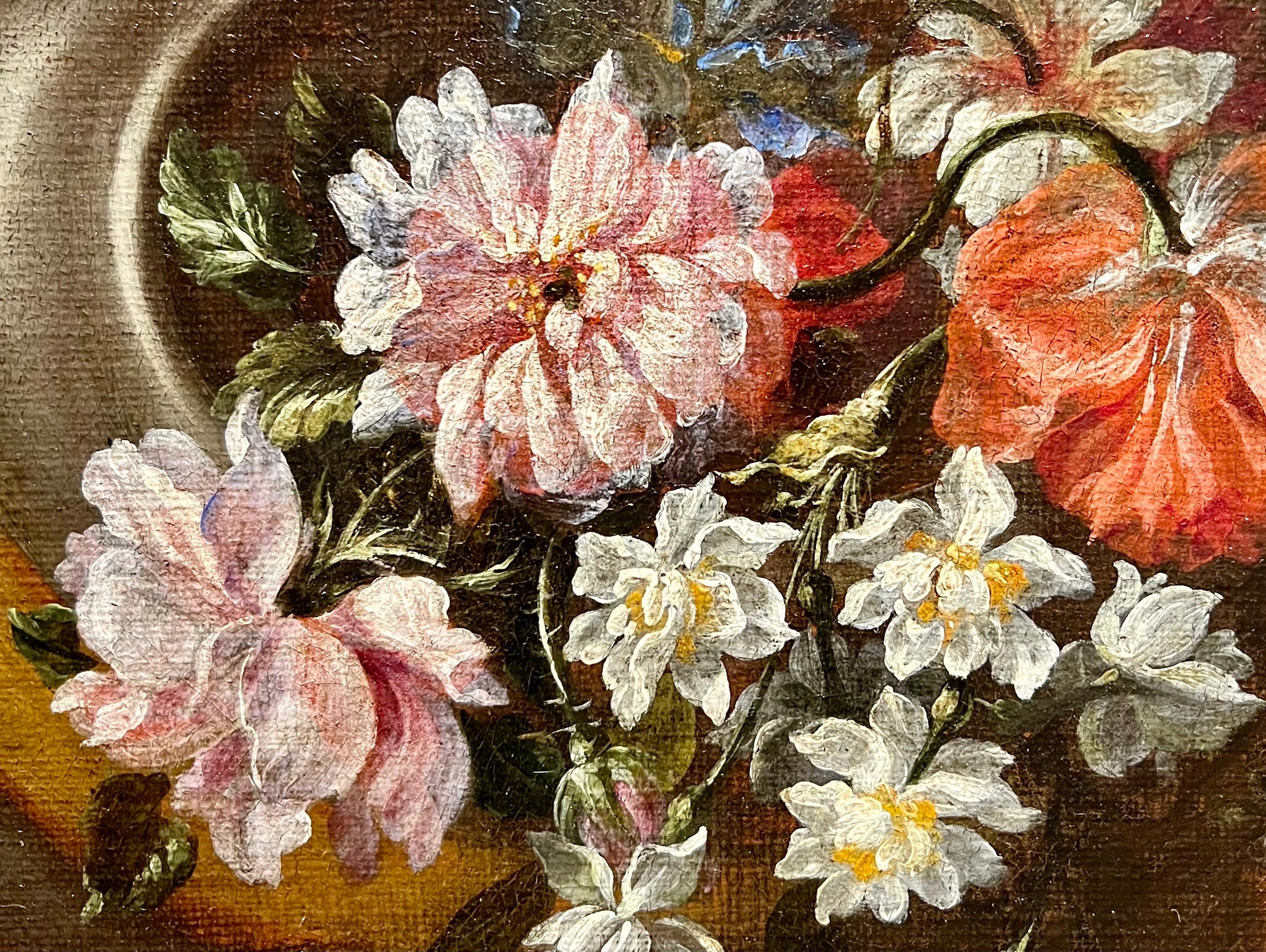 Large and captivating 17th century Flemish oil, 