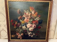 Großes Blumenstillleben, Kreis Verbruggen, Blumenstück mit Tulpen und Rosen