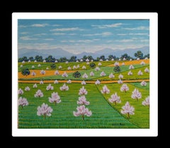 Gaspar Riera. Green. Almond . Majorca original expressionist