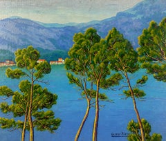 Küstenlandschaft am Mittelmeer, Mallorca, Öl auf Leinwand von Gaspar Riera