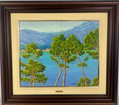 Küstenlandschaft am Mittelmeer, Mallorca, Öl auf Leinwand von Gaspar Riera