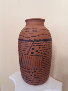 Graspar Riera 7 Terracotta Cylinder  Mallorca original ceramic sculpture