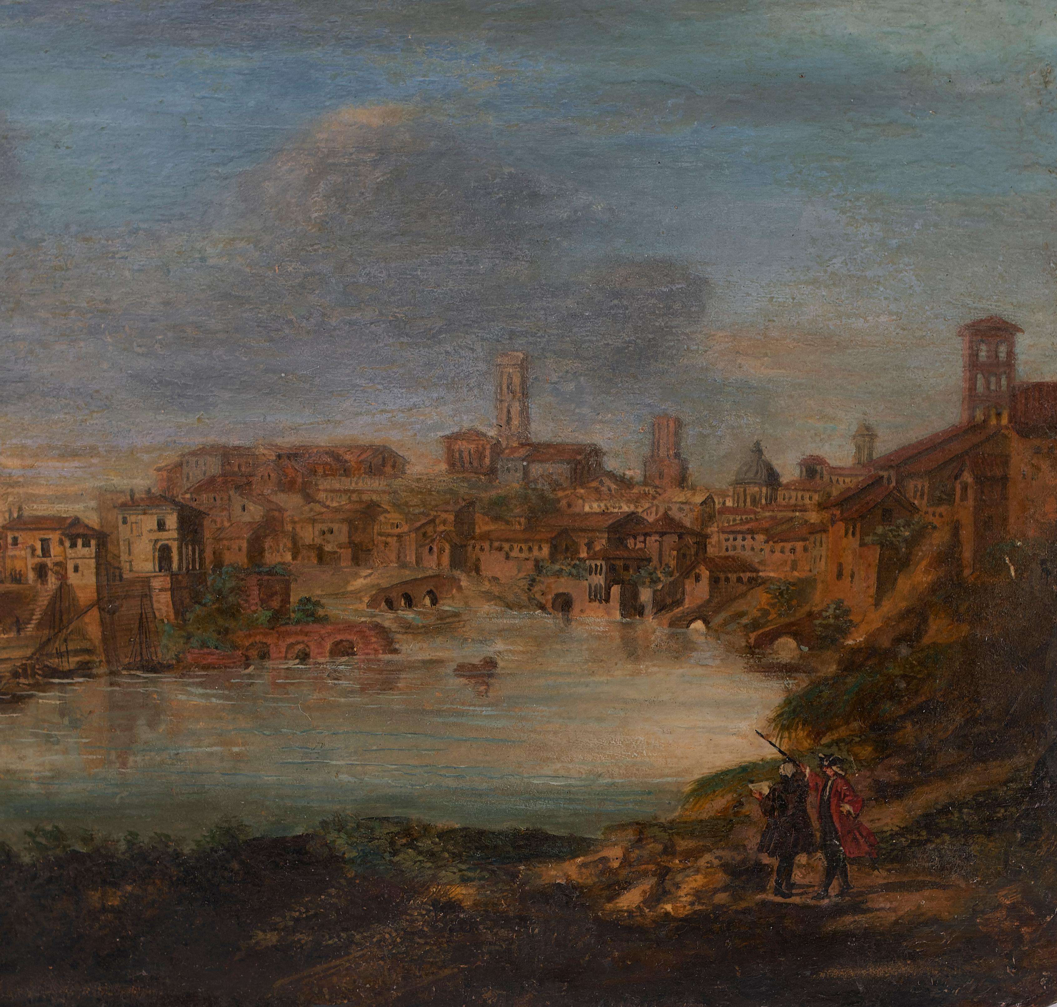 Peinture du 19e siècle représentant une vue de Venise d'après Gaspar Van Wittel (1653-1736) en vente 1