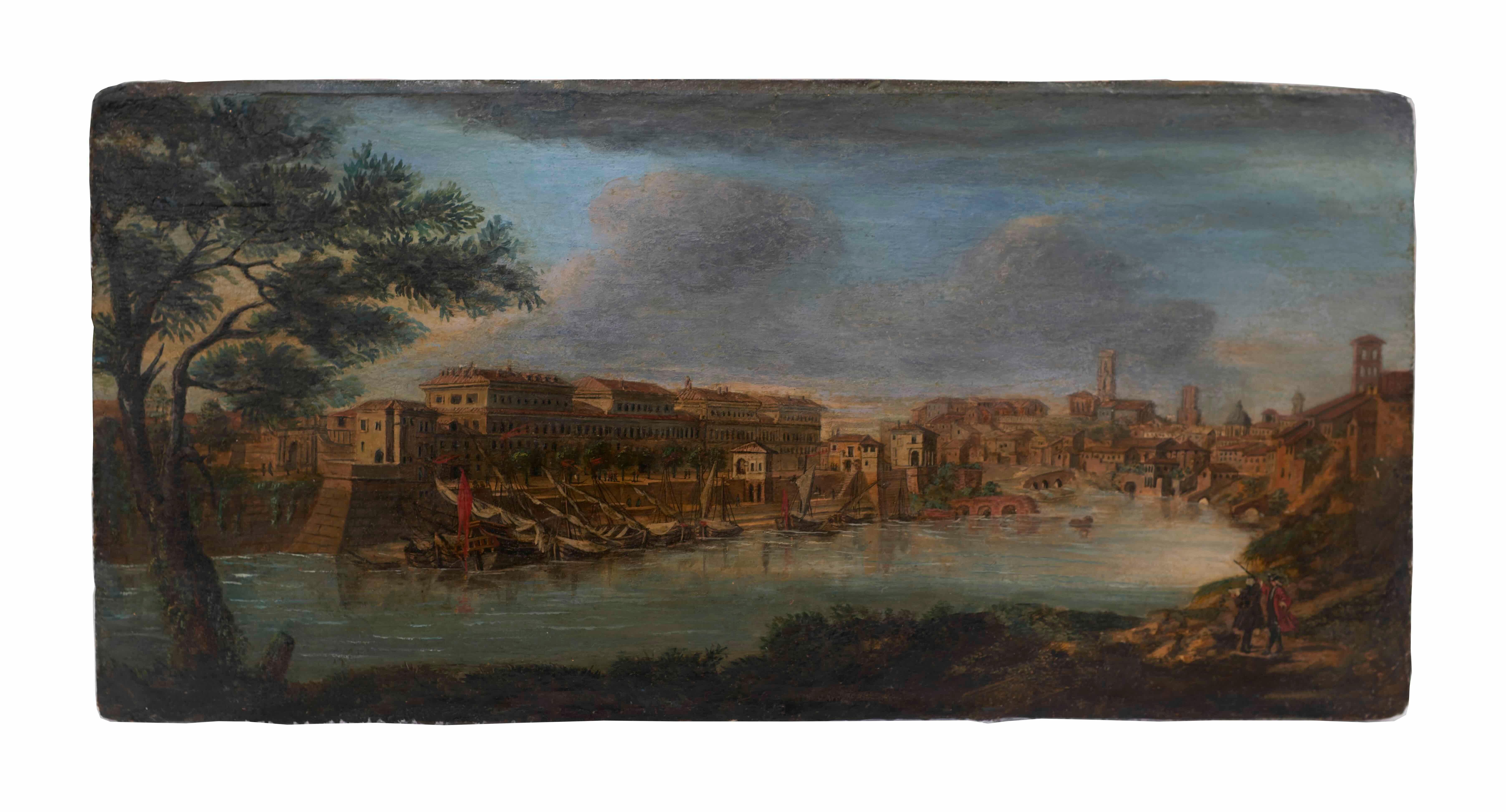 Gemälde mit Ansicht von Venedig aus dem 19. Jahrhundert nach Gaspar Van Wittel (1653-1736)