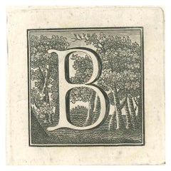 Antiquities of Herculaneum Letter B - Etching by Gaspar V. Wittel- 18th Century