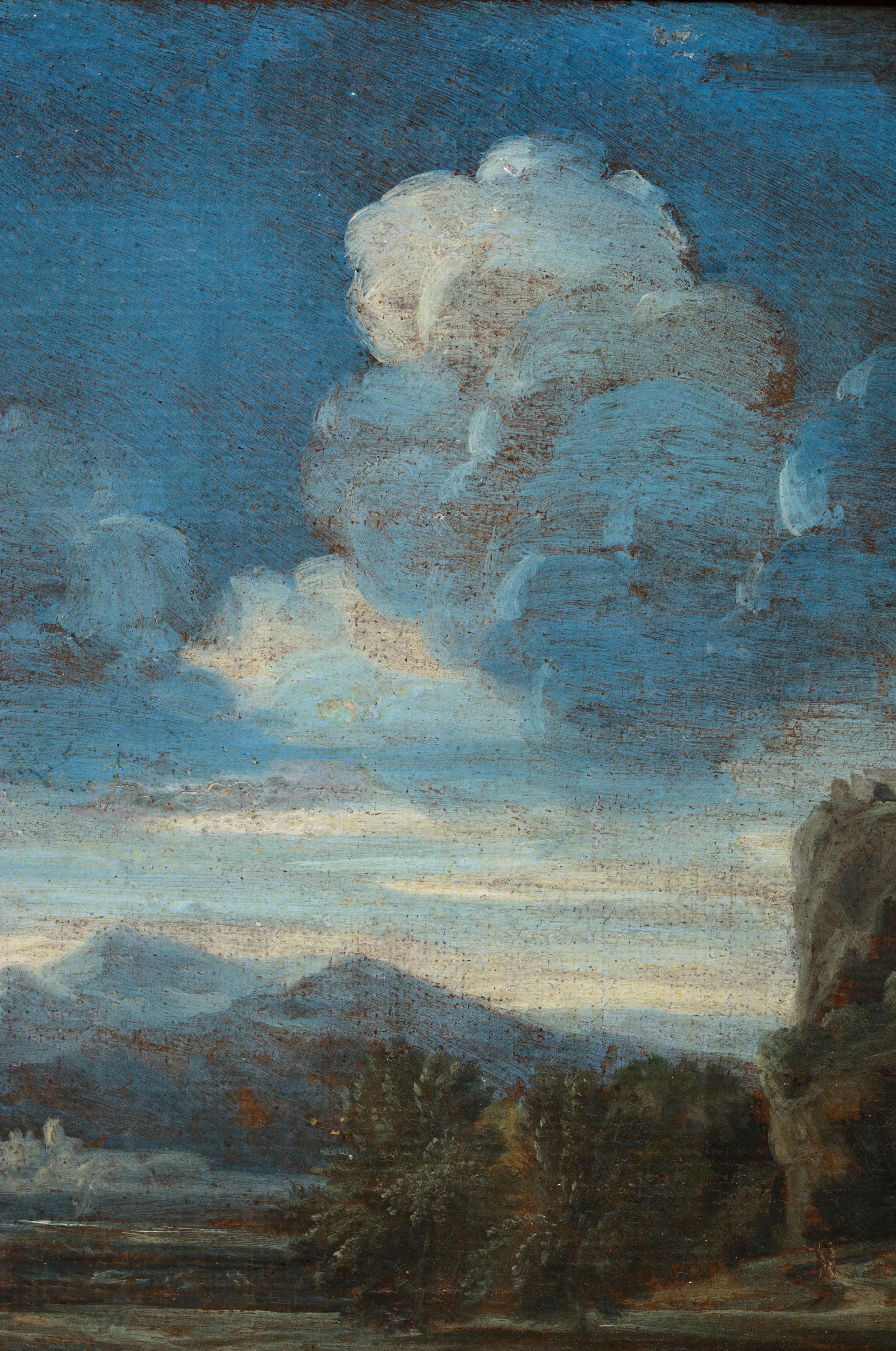 Italienische Landschaft mit Jack-Spielern, ein Gemälde von Gaspard Dughet (1615 - 1675) im Angebot 3