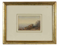 Battle -  Watercolor by Gaspard Gobaud - 19th Century