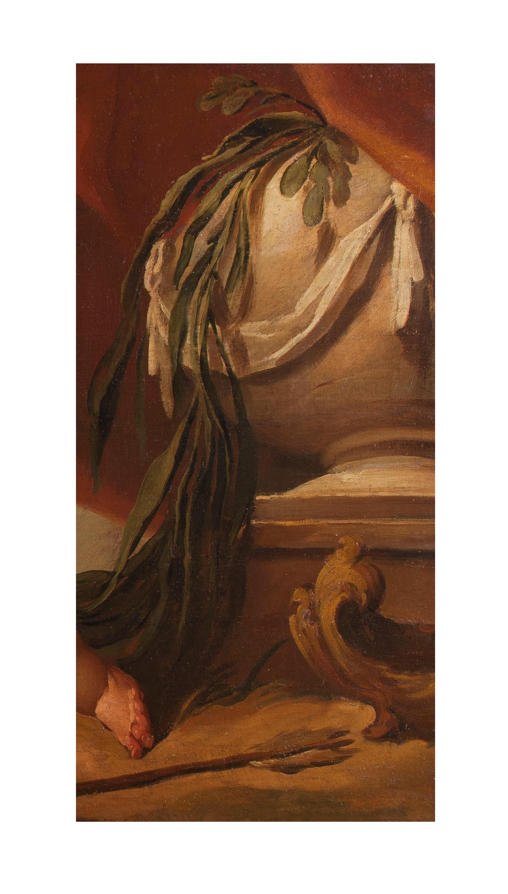 Siglo XVIII por Gaspare Diziani Cupidos jugando Óleo sobre lienzo en venta 4