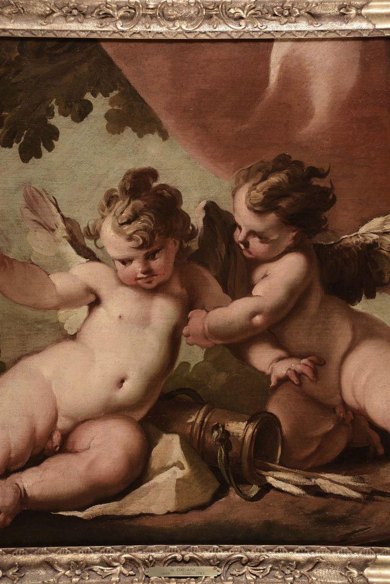 XVIII secolo di Gaspare Diziani Amorini in gioco Olio su tela in vendita 7