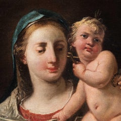 Gaspare Diziani (Rococò veneciano) - Pintura de figuras del siglo XVIII - Virgen Niña