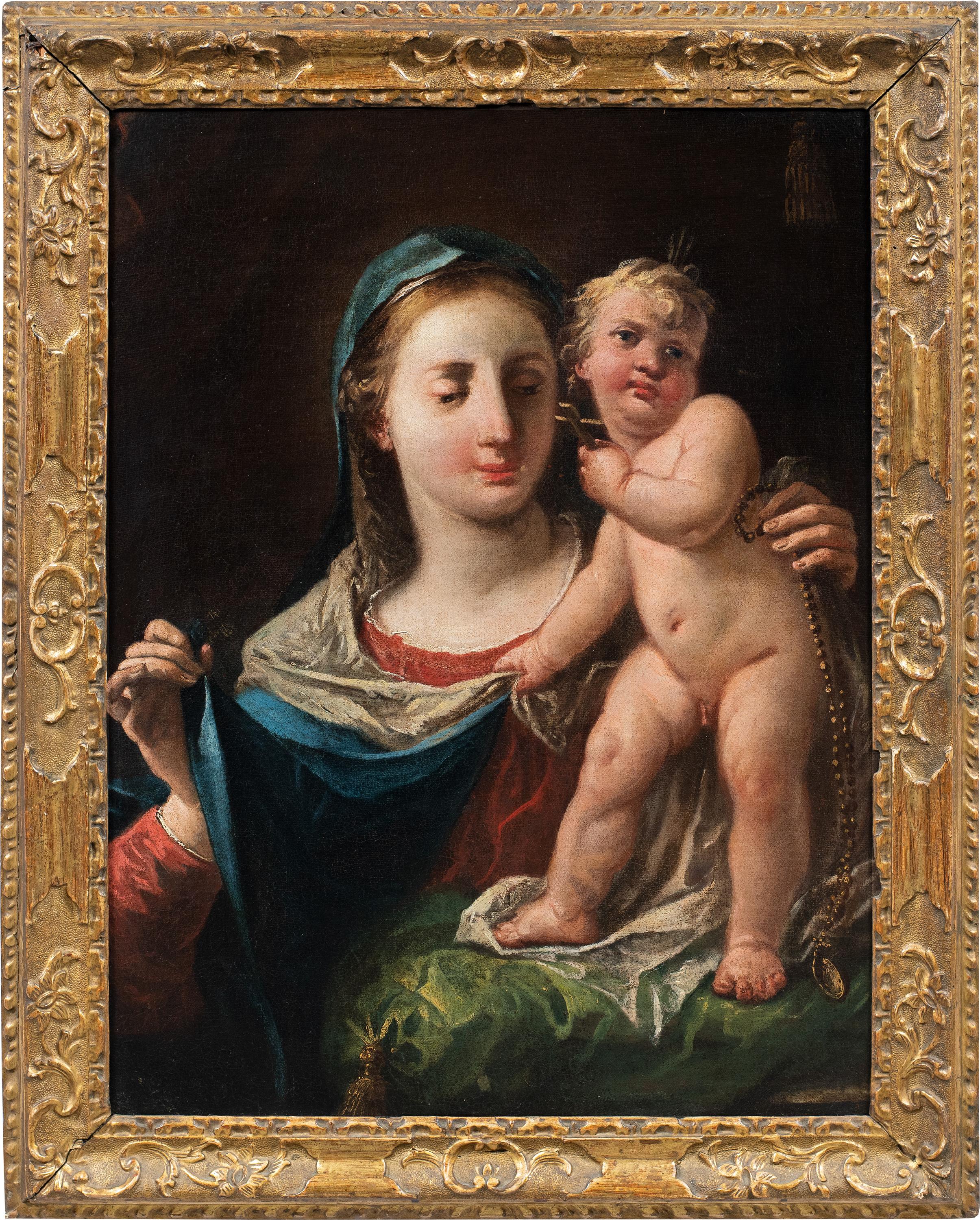 Gaspare Diziani (Belluno 1689 – Venice 1767) - Madonna and Child.

74 x 58 cm unframed, 88.5 x 69.5 cm with frame.

Ancient oil painting on canvas, in a carved and gilded wooden frame (not signed).

- The painting is attributed with certainty to