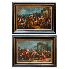 Gaspare Diziani, The Triumph of Alexander the Great in Babylon – The Rape of the Sabine Women