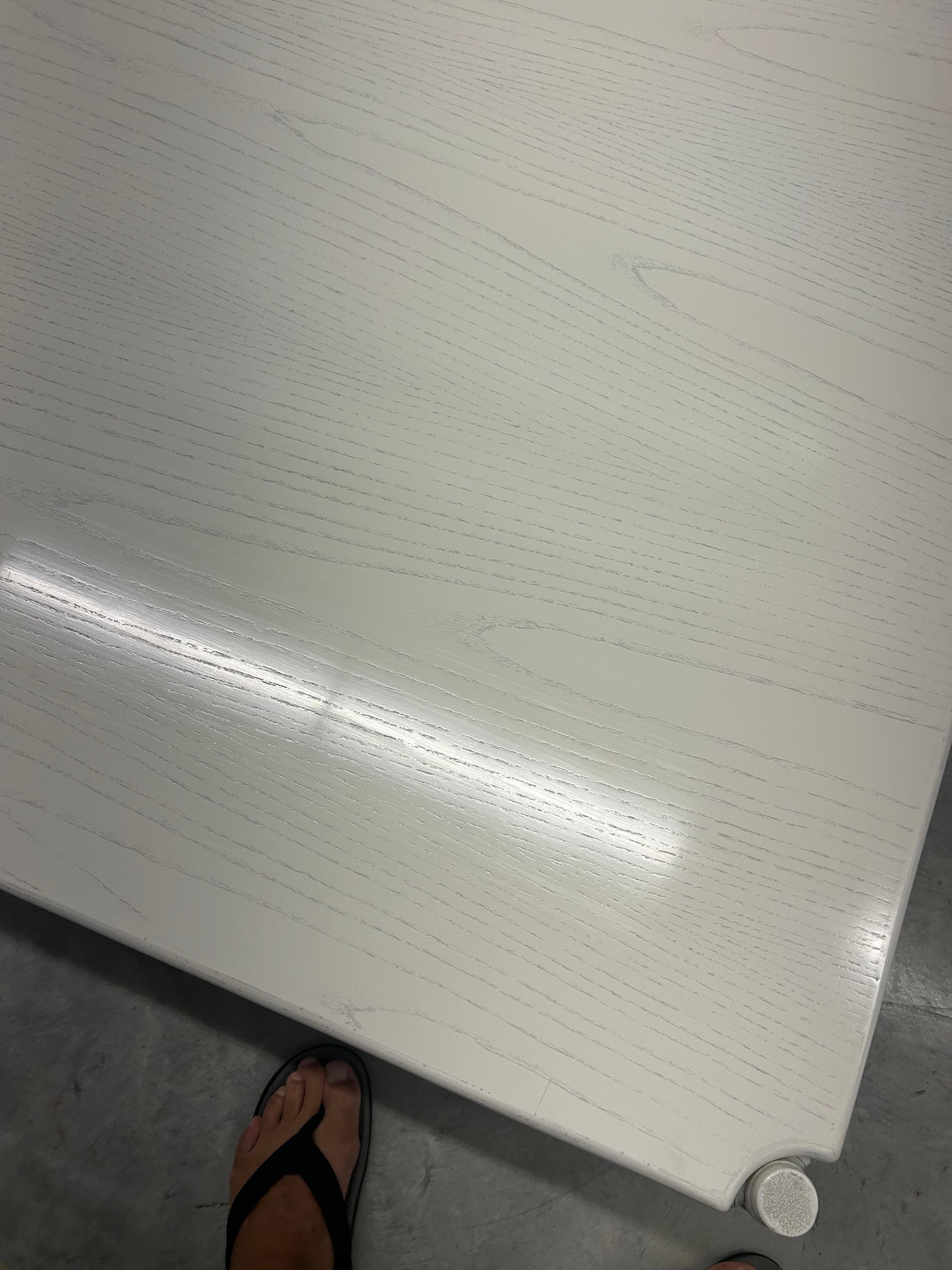 20th Century Gasparucci Italo signed white lacquer coffee table. Two others available. For Sale