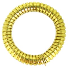 Gaspipe Tubogas Flexible Yellow Gold Bracelet