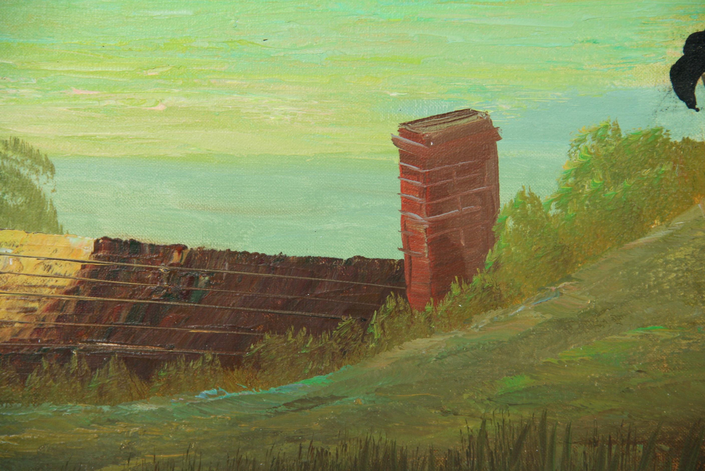 Antiguo  Impresionista  Capitán de mar con nieto Figurativa  Paisaje marino en venta 4