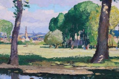 Paisaje escénico impresionista firmado por Gaston Balande