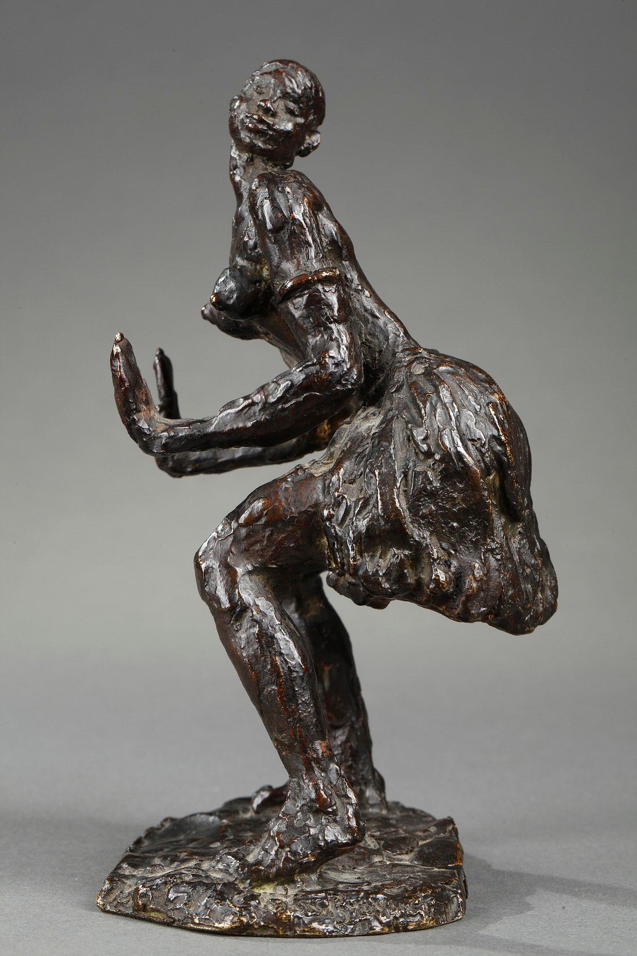 African Dancer
by Gaston Broquet (1880-1947)
 
Bronze with brown patina nuanced
cast by Susse

France
circa 1920
Height 15 cm

Biography
Gaston Broquet (1880-1947) is a French sculptor. He spent his childhood in Void where his parents hold a