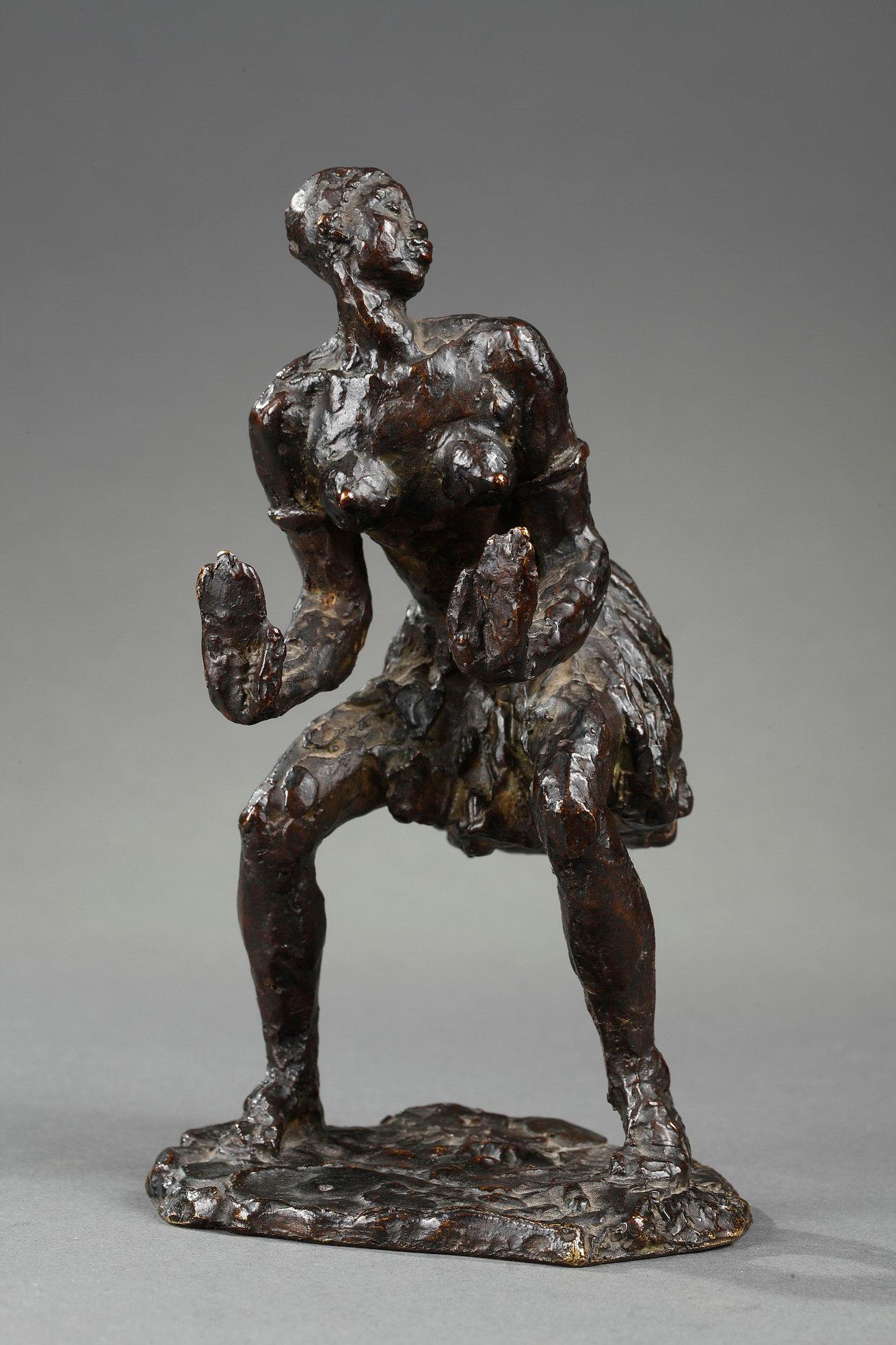 Gaston Broquet Figurative Sculpture - African Dancer