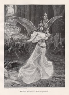 Heldengedicht, gravure ancienne allemande