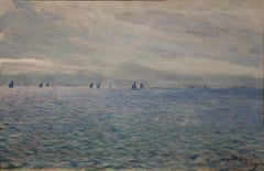 Marine scene depicting Concarneau in France