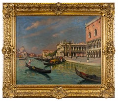 Antique Gondolas on the Canal