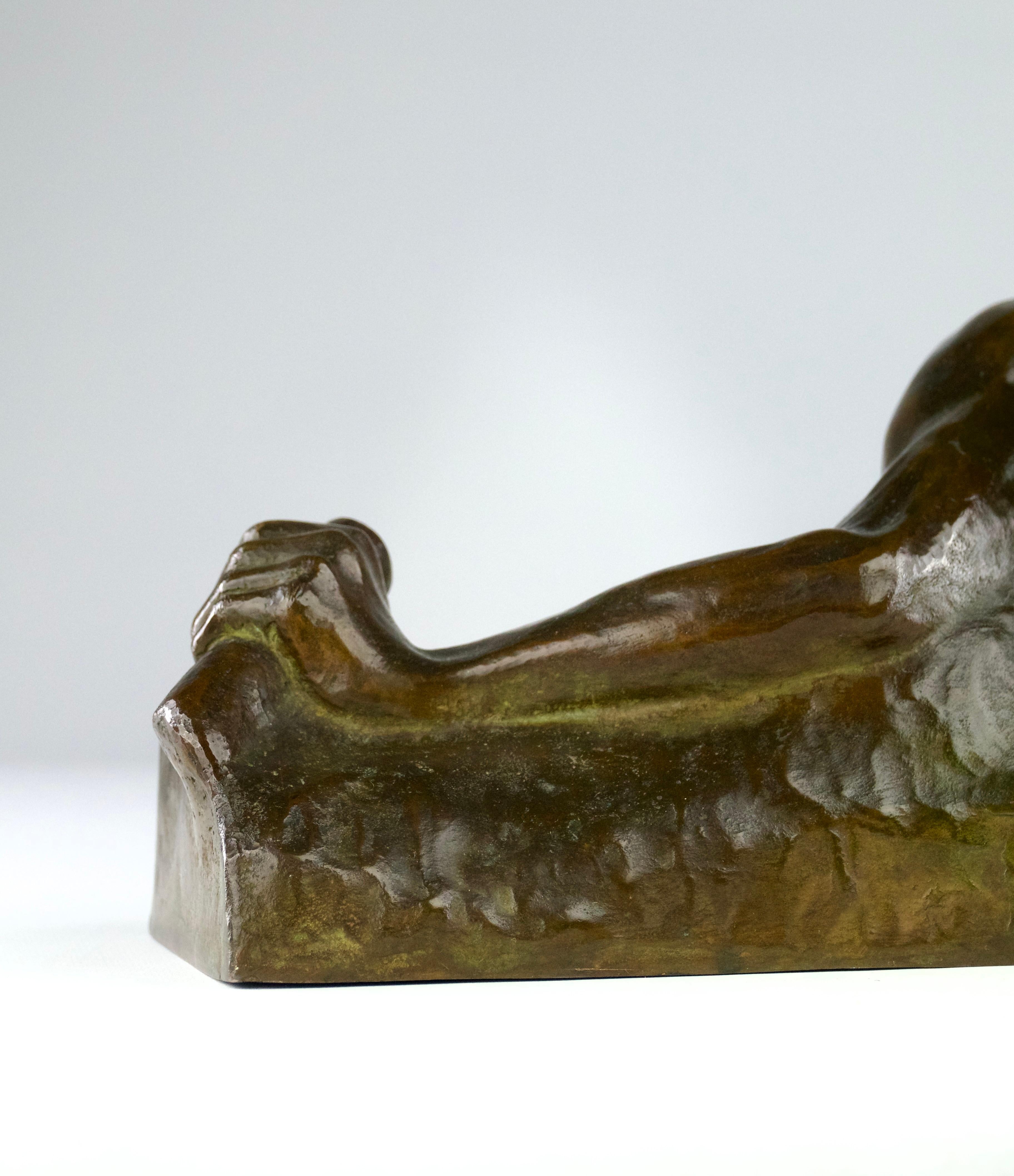 Gaston Hauchecorne, Malay Pirate Bronze Sculpture, France 1900s For Sale 6