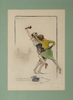 "Not True: Good Accounts Make Good Friends" Satirical French Illustration