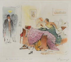 "The Blatant Mortal Sin" - Satirical French Illustration