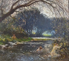 Gaston La Touche, L'Après-midi d'un faune, huile sur toile