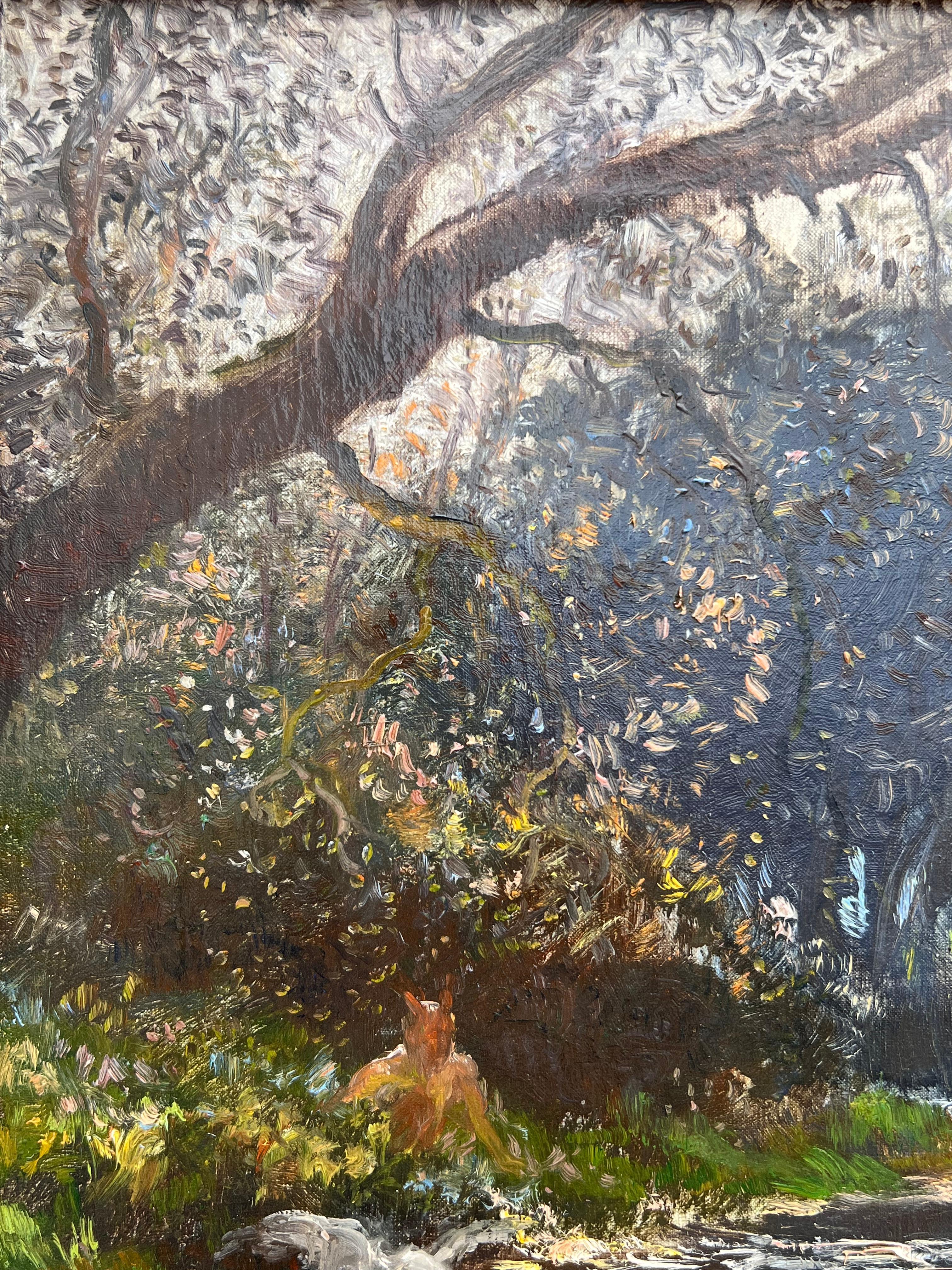 Gaston La Touche, L'Après-midi d'un faune, huile sur toile For Sale 16