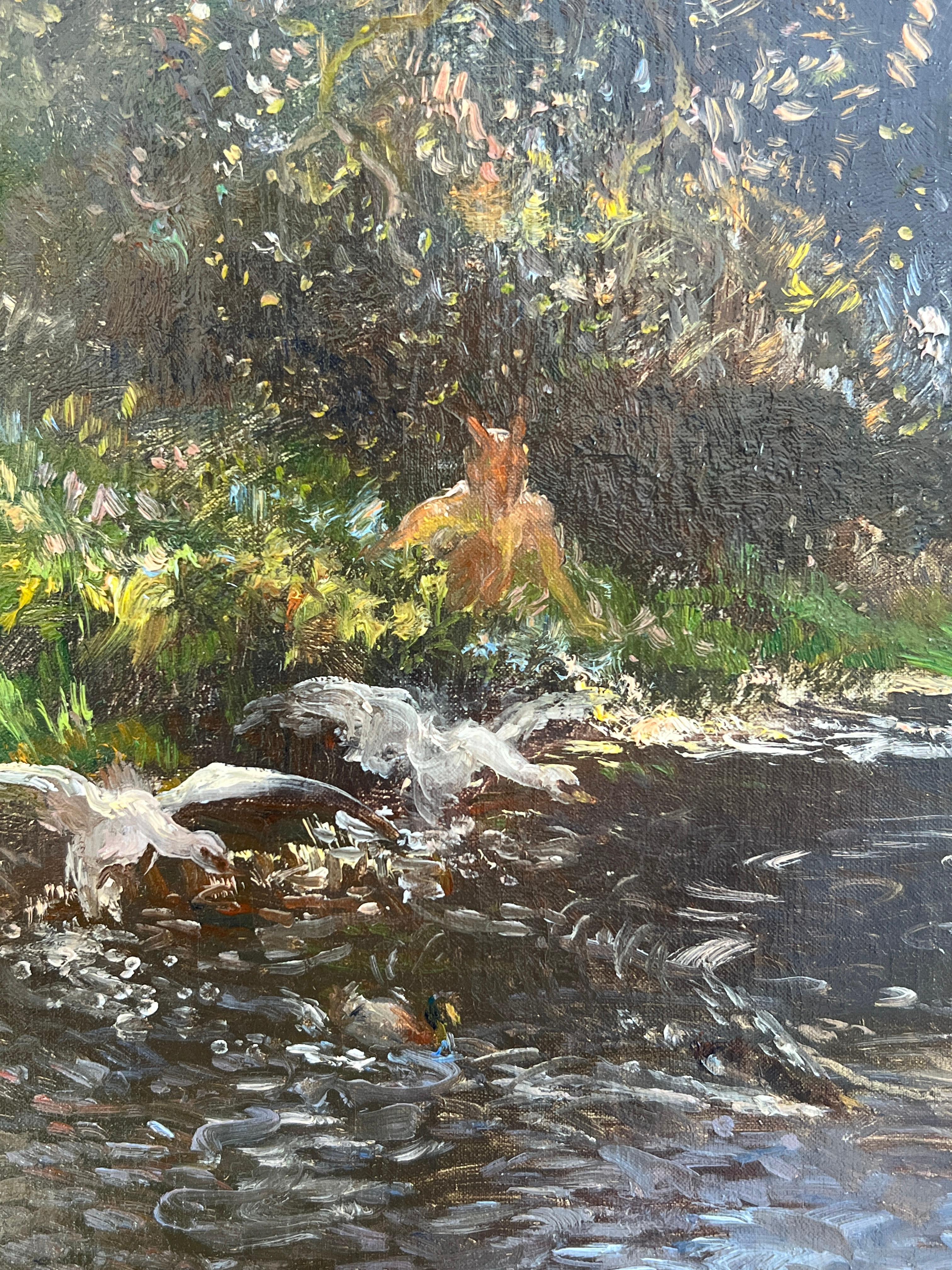 Gaston La Touche, L'Après-midi d'un faune, huile sur toile For Sale 3