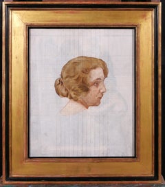 Portrait of a woman, study, impressionism