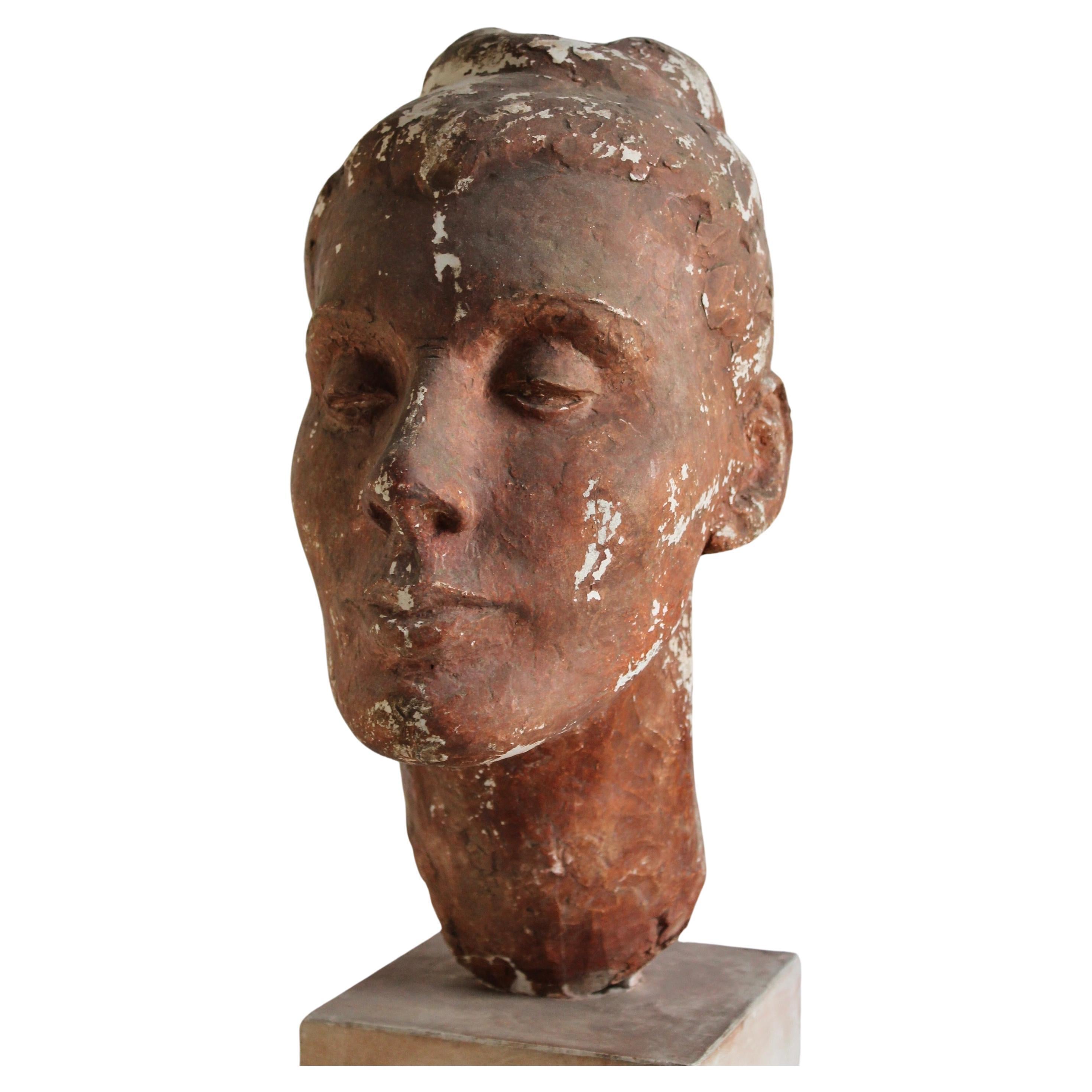 Gaston Lachaise (attributed) Georgia O'Keefe Plaster Study For Sale