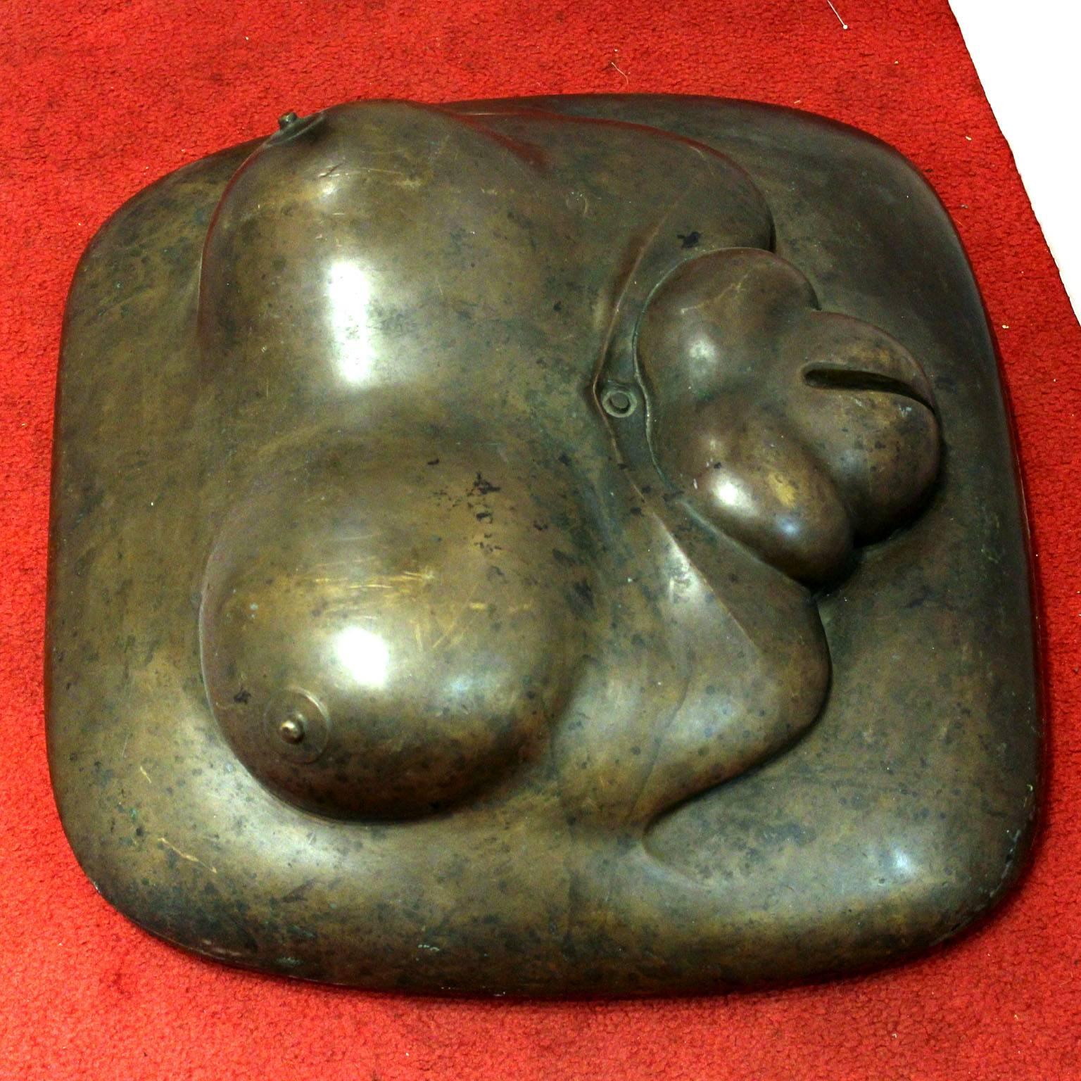 Modern Gaston Lachaise Bronze Sculpture Reclining Female Torso