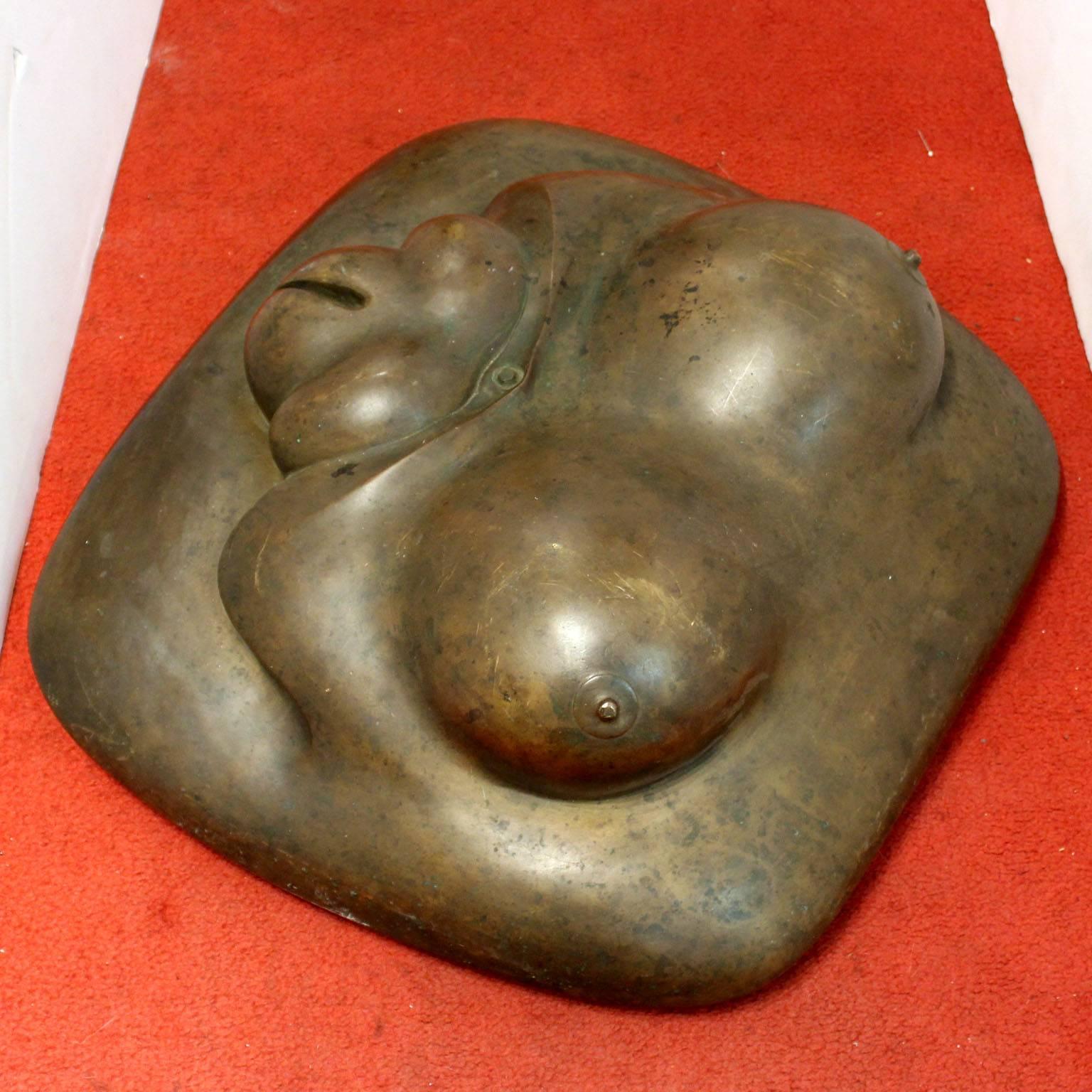 American Gaston Lachaise Bronze Sculpture Reclining Female Torso