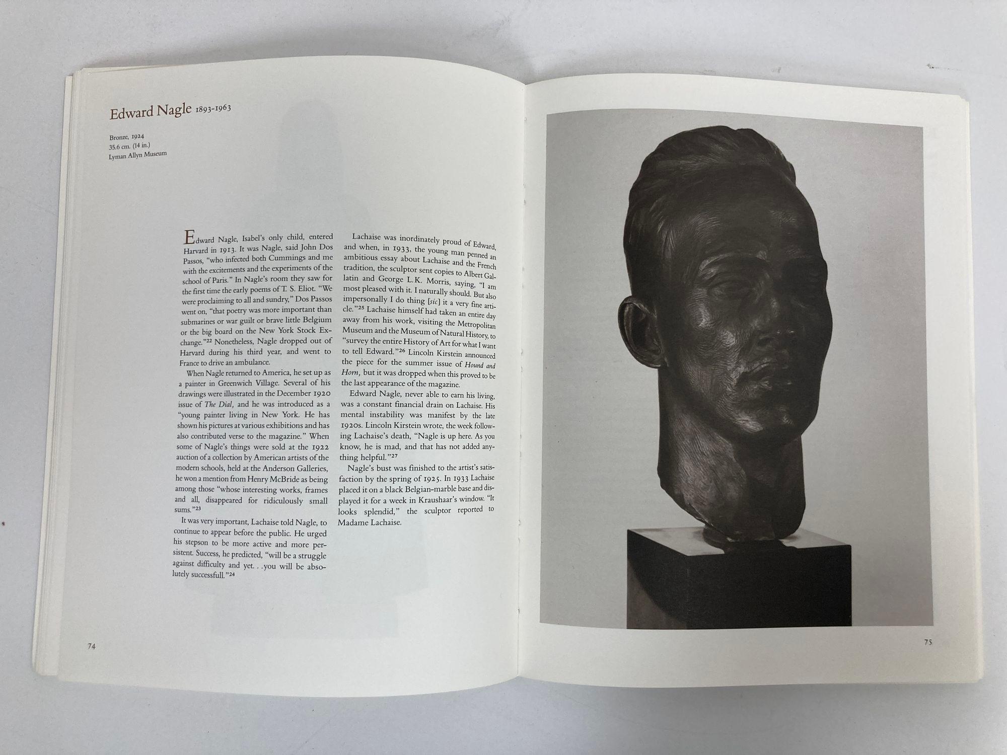 Gaston Lachaise: Portrait Sculpture by Carolyn Kinder Carr Softcover Book 1985 For Sale 1