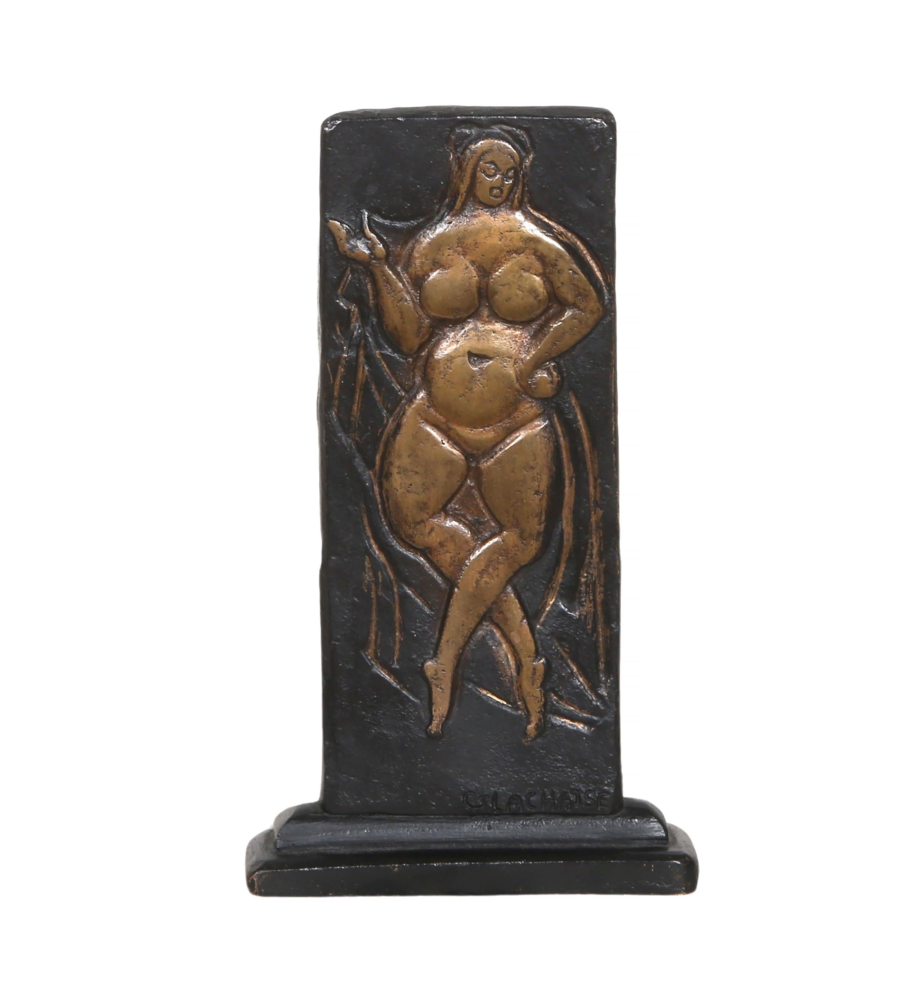 Gaston Lachaise was a French-born sculptor, active in America in the early 20th century. A native of Paris, he is most noted for his robust female nudes such as his heroic Standing Woman. Gaston Lachaise was taught the fundamentals of European