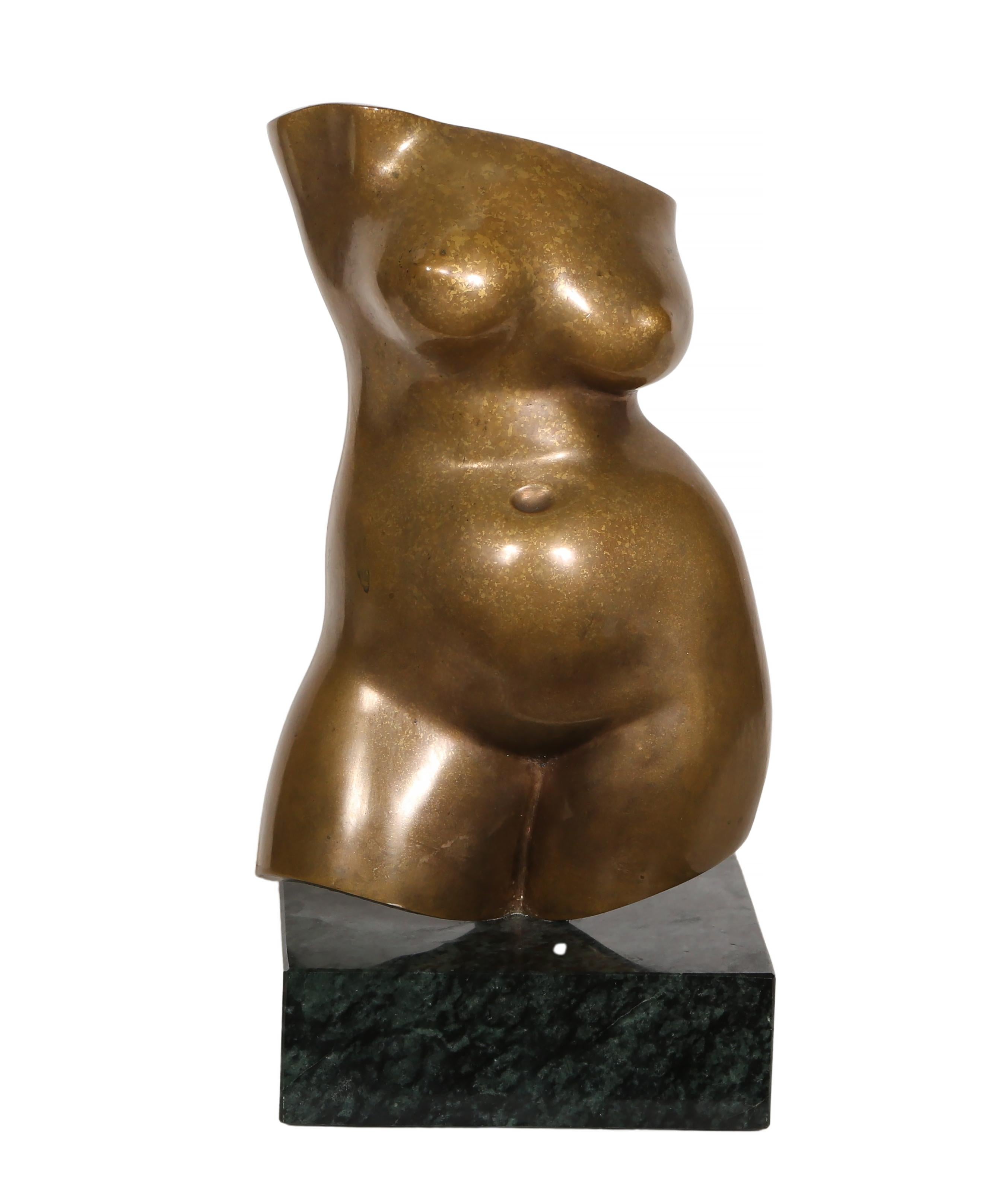 Torso (Torso de Ogunquit), escultura figurativa moderna de bronce según Gaston Lachaise