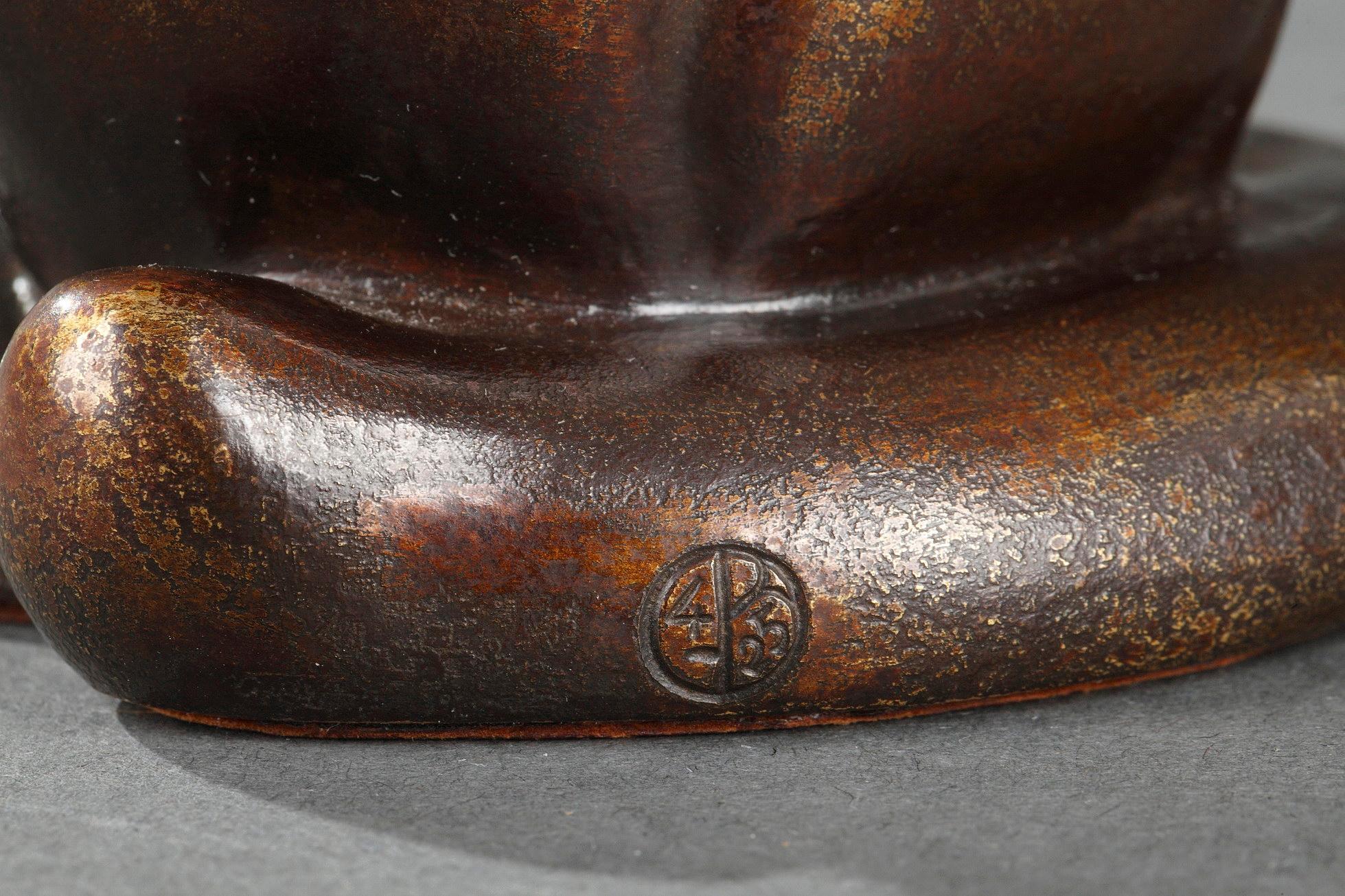 Genet - Sculpture by Gaston Le Bourgeois