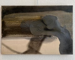 Composición abstracta en óleo sobre lienzo, siglo XX, sin enmarcar