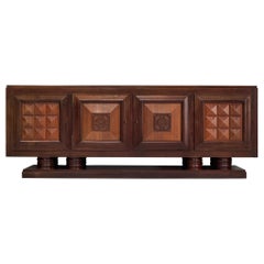Gaston Poisson Large Art Deco Credenza