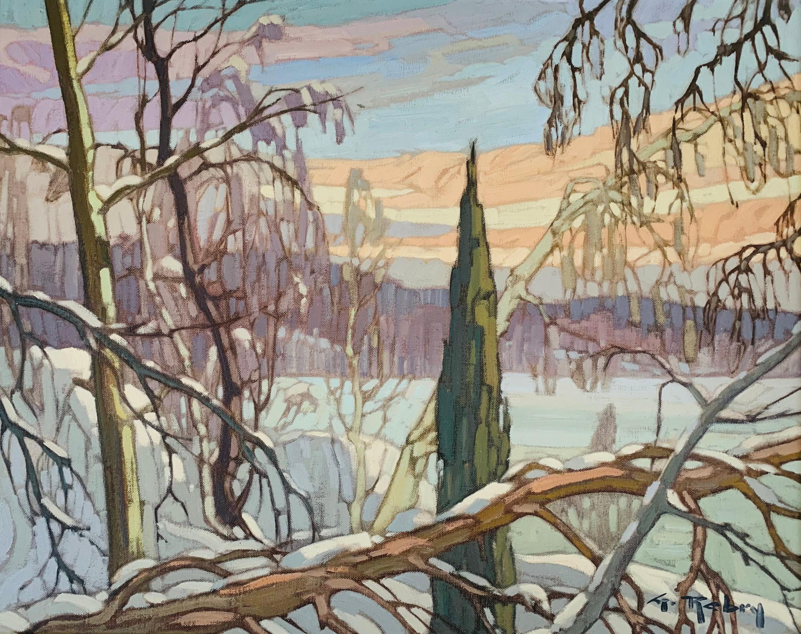 Gaston Rebry Landscape Painting - Broussaille en hiver