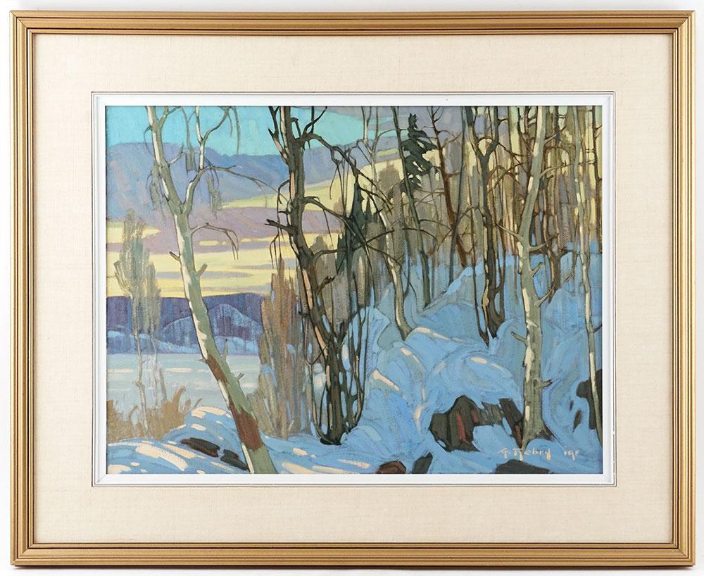 Quebec Landscape - Painting by Gaston Rebry